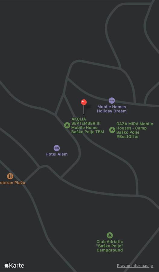 Oaza Mira Mobile Houses - Camp Basko Polje #Bestoffer Башка-Вода Экстерьер фото