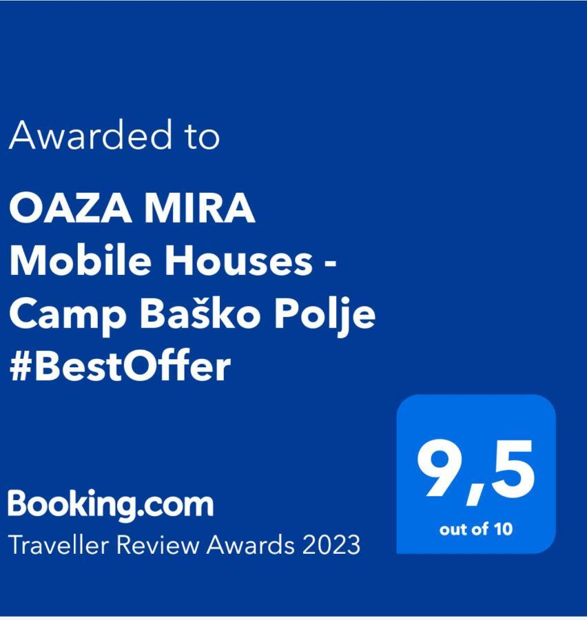 Oaza Mira Mobile Houses - Camp Basko Polje #Bestoffer Башка-Вода Экстерьер фото